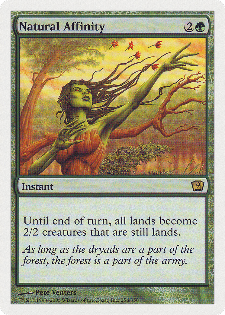 Natural Affinity (9ED-256) [9th Edition] MTG Single Wizards of the Coast