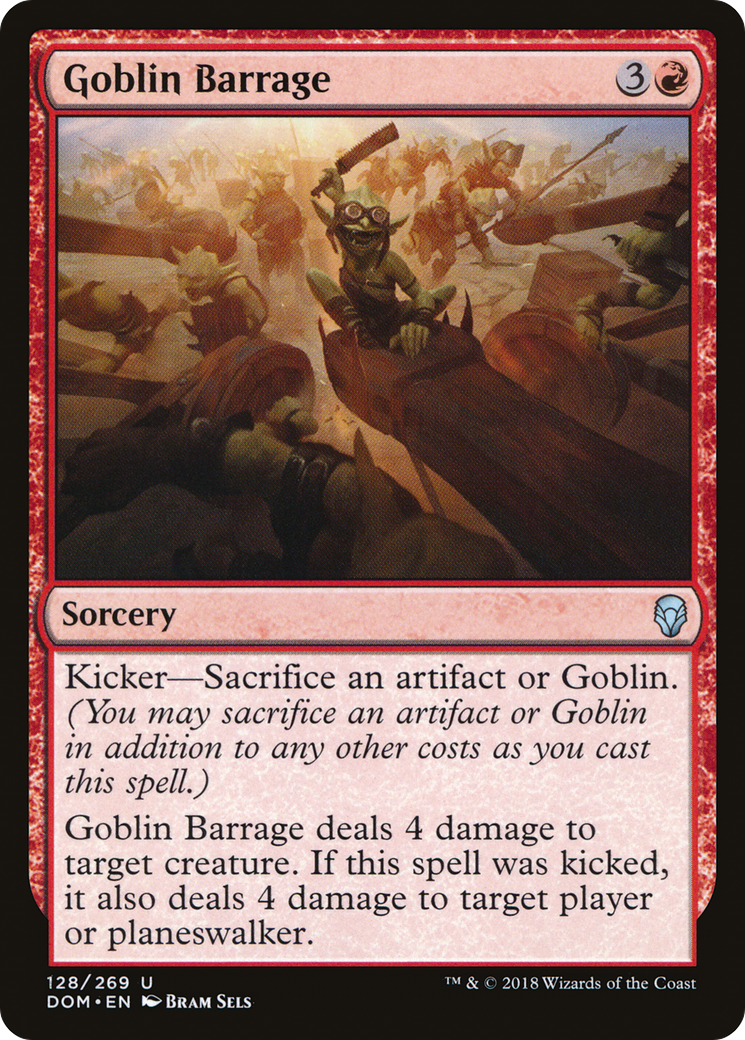 Goblin Barrage (DOM-128) [Dominaria] MTG Single Wizards of the Coast