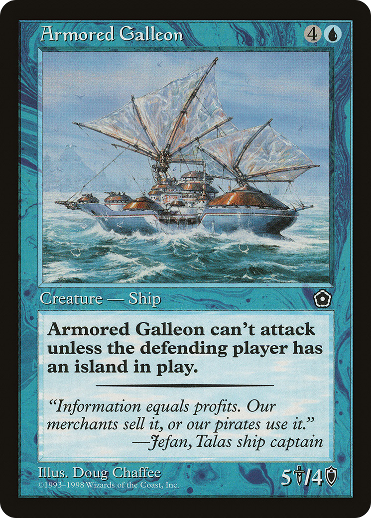 Armored Galleon (P02-033) [Misc] Portal Second Age MTG Single Wizards of the Coast