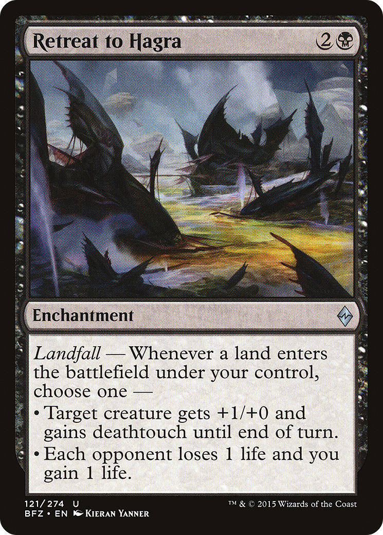 Retreat to Hagra (BFZ-121) [Battle for Zendikar] Foil MTG Single Wizards of the Coast