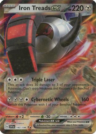 Iron Treads ex - 143/198 Holofoil [SV: Base Set] Pokemon Single Pokémon