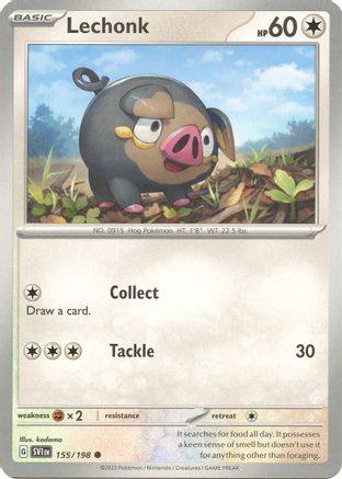 Lechonk - 155/198 Reverse Holofoil [SV: Base Set] Pokemon Single Pokémon