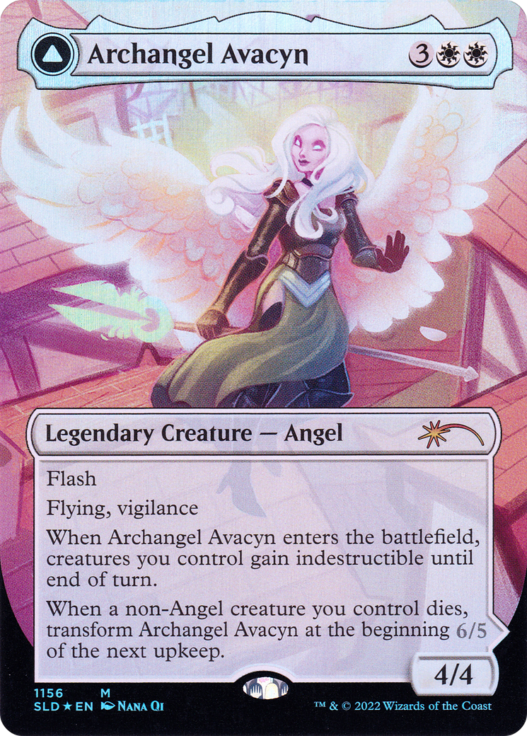 Archangel Avacyn (SLD-1156) [Secret Lair] Drop (Borderless) Foil MTG Single Wizards of the Coast