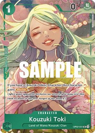 Kouzuki Toki (Box Topper) (OP02-031) [Paramount War] Foil One Piece Single Bandai