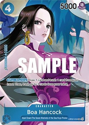 Boa Hancock (Box Topper) (OP02-059) [Paramount War] Foil One Piece Single Bandai