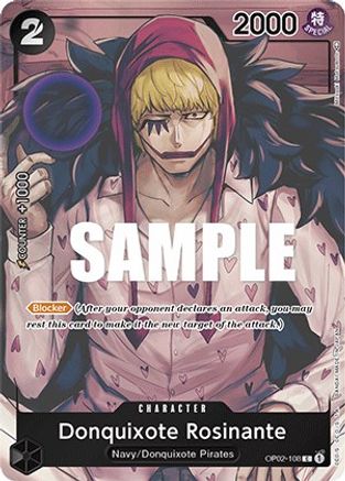 Donquixote Rosinante (Box Topper) (OP02-108) [Paramount War] Foil One Piece Single Bandai