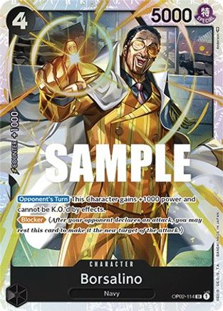 Borsalino (OP02-114) [Paramount War] Foil One Piece Single Bandai