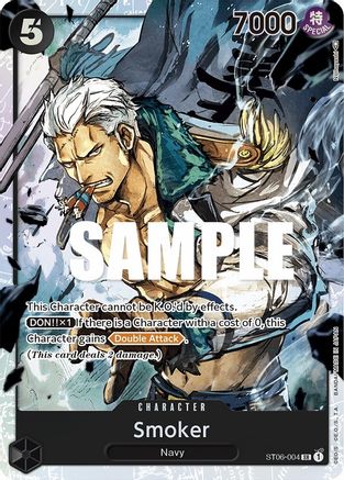 Smoker (ST06-004) [Starter Deck 6: Absolute Justice] Foil One Piece Single Bandai