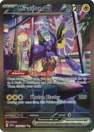 Miraidon ex - 244/198 Holofoil [SV: Base Set] Pokemon Single Pokémon
