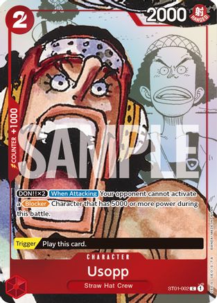 Usopp - ST01-002 (Alternate Art) (ST01-002) [One Piece Promotion Cards] Foil One Piece Single Bandai