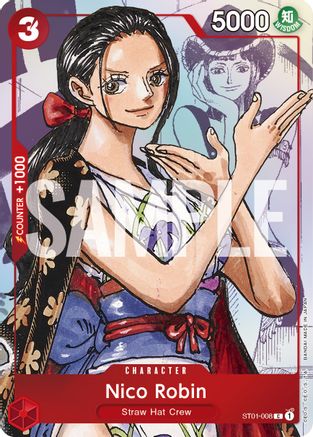 Nico Robin - ST01-008 (Alternate Art) (ST01-008) [One Piece Promotion Cards] Foil One Piece Single Bandai