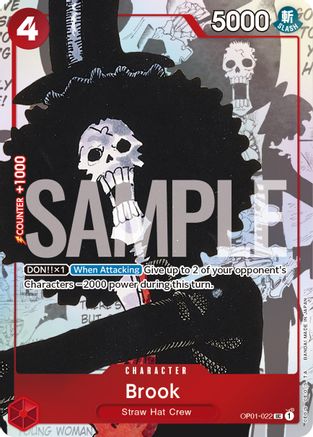 Brook - OP01-022 (Alternate Art) (OP01-022) [One Piece Promotion Cards] Foil One Piece Single Bandai