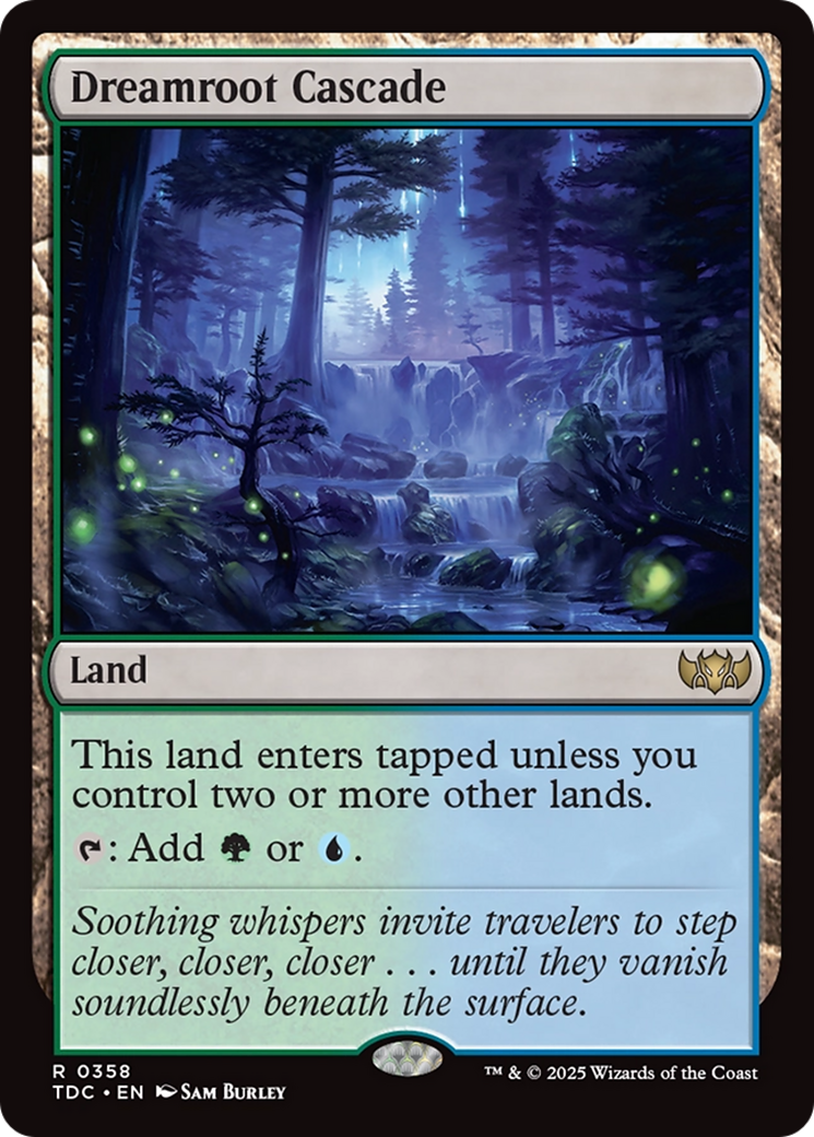 Dreamroot Cascade (TDC-358) [Commander: Tarkir: Dragonstorm] MTG Single Wizards of the Coast