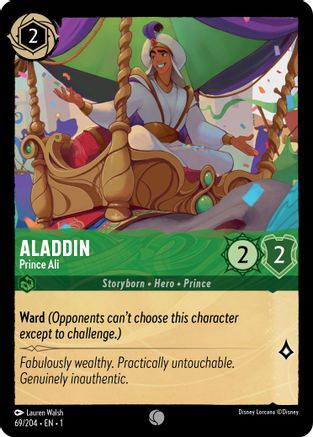 Aladdin - Prince Ali (69/204) [The First Chapter] Cold Foil Lorcana Single Disney