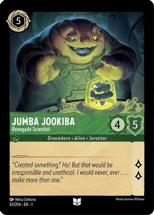 Jumba Jookiba - Renegade Scientist (83/204) [The First Chapter] Cold Foil Lorcana Single Disney