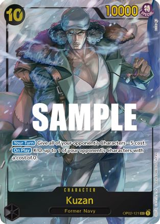 Kuzan (121) (Alternate Art) (OP02-121) [Paramount War] Foil One Piece Single Bandai
