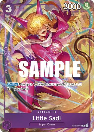 Little Sadi (Alternate Art) (OP02-073) [Paramount War] Foil One Piece Single Bandai