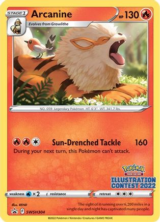 Arcanine (Illustration Contest 2022) () [Promos: SWSH Promo Cards] Pokemon Single Pokémon