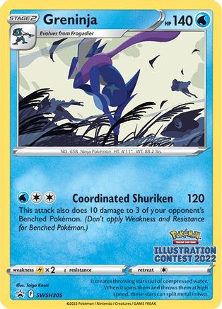 Greninja (Illustration Contest 2022) () [Promos: SWSH Promo Cards] Pokemon Single Pokémon