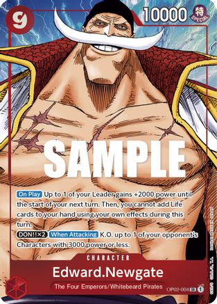 Edward.Newgate (004) (Alternate Art) (OP02-004) [Paramount War] Foil One Piece Single Bandai