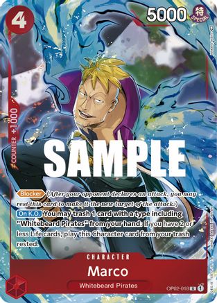 Marco (Alternate Art) (OP02-018) [Paramount War] Foil One Piece Single Bandai