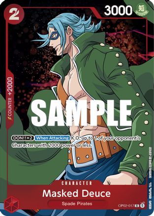 Masked Deuce (Alternate Art) (OP02-017) [Paramount War] Foil One Piece Single Bandai