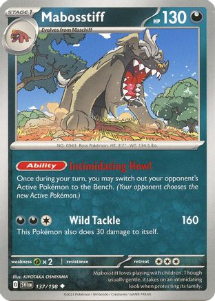 Mabosstiff - 137/198 Reverse Holofoil [SV: Base Set] Pokemon Single Pokémon