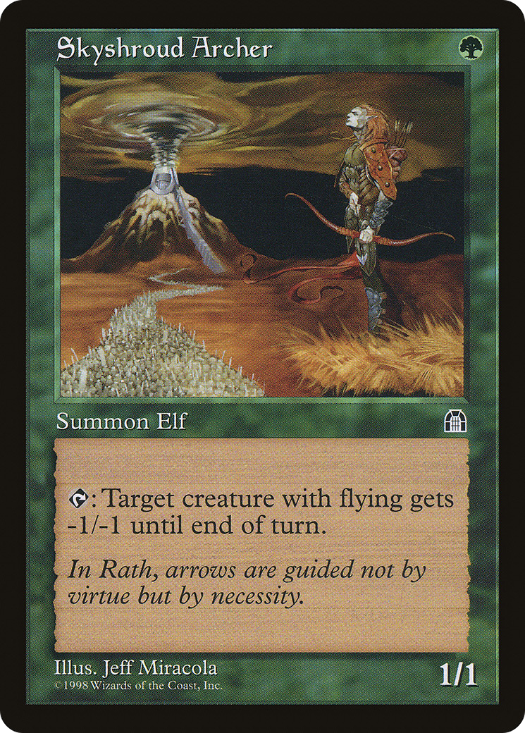 Skyshroud Archer (STH-114) [Stronghold] MTG Single Wizards of the Coast