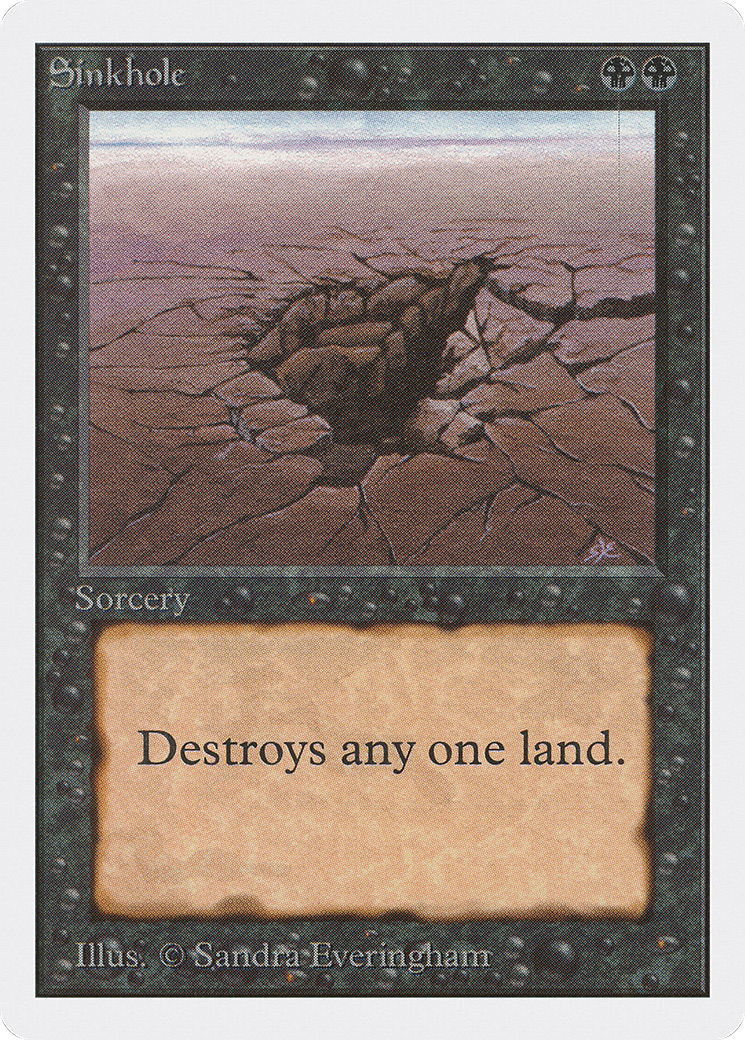 Sinkhole (2ED-130) [Oldschool] Unlimited Edition MTG Single Wizards of the Coast