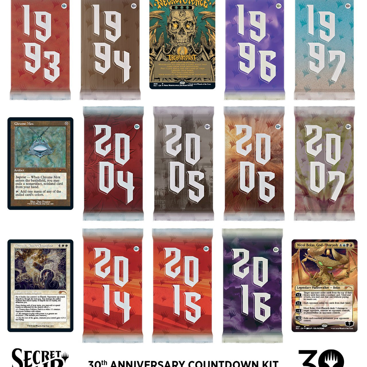 MTG 30th Anniversary Countdown Kit 新品未開封 MTG Secret Lair: Drop Series - 30th Anniversary Countdown Kit