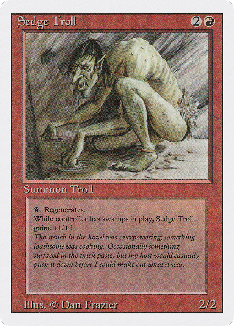 Sedge Troll (3ED-) [Revised Edition] MTG Single Wizards of the Coast