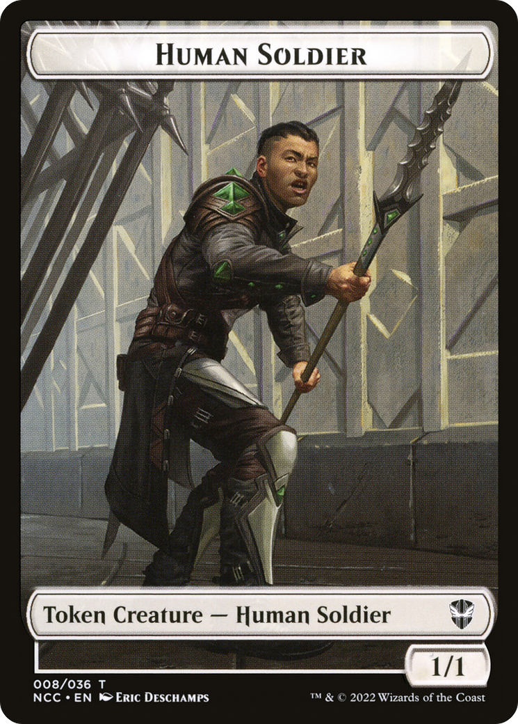 Human Soldier (TNCC-008) [Tokens] New Capenna Commander Tokens MTG Single Wizards of the Coast