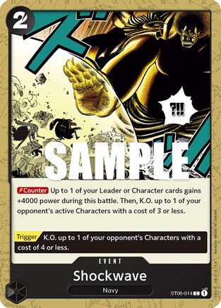 Shockwave (ST06-014) [Starter Deck 6: Absolute Justice] One Piece Single Bandai