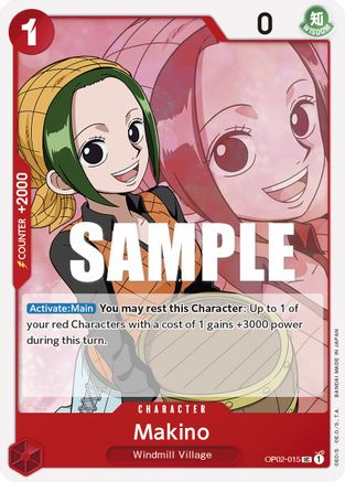 Makino (OP02-015) [Paramount War] One Piece Single Bandai