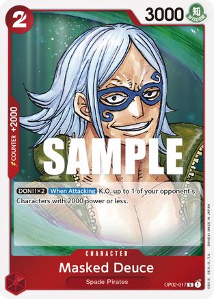 Masked Deuce (OP02-017) [Paramount War] Foil One Piece Single Bandai