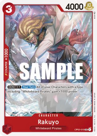 Rakuyo (OP02-019) [Paramount War] One Piece Single Bandai