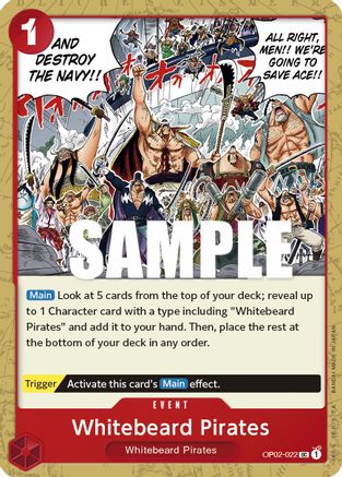 Whitebeard Pirates (OP02-022) [Paramount War] One Piece Single Bandai