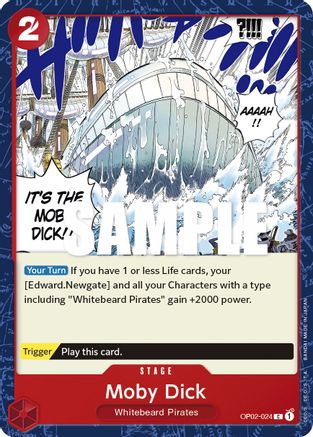 Moby Dick (OP02-024) [Paramount War] One Piece Single Bandai