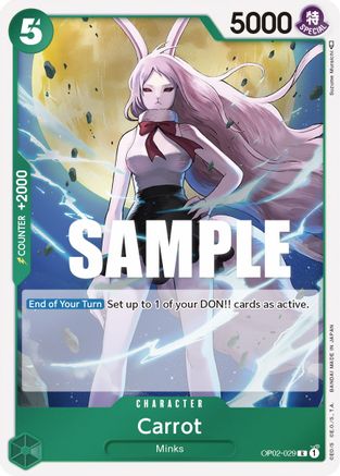 Carrot (OP02-029) [Paramount War] Foil One Piece Single Bandai