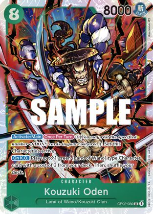 Kouzuki Oden (OP02-030) [Paramount War] Foil One Piece Single Bandai