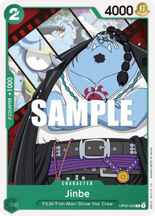 Jinbe (OP02-033) [Paramount War] One Piece Single Bandai