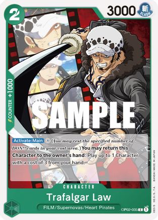 Trafalgar Law (OP02-035) [Paramount War] One Piece Single Bandai