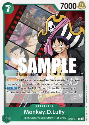 Monkey.D.Luffy (041) (OP02-041) [Paramount War] Foil One Piece Single Bandai