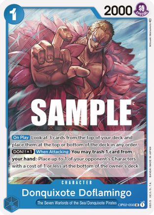 Donquixote Doflamingo (OP02-056) [Paramount War] One Piece Single Bandai