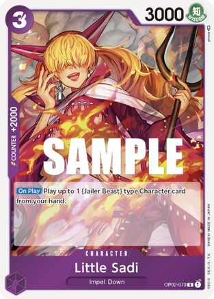 Little Sadi (OP02-073) [Paramount War] Foil One Piece Single Bandai