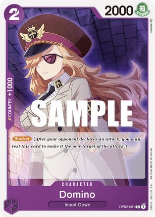 Domino (OP02-081) [Paramount War] One Piece Single Bandai
