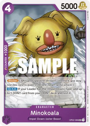 Minokoala (OP02-086) [Paramount War] One Piece Single Bandai