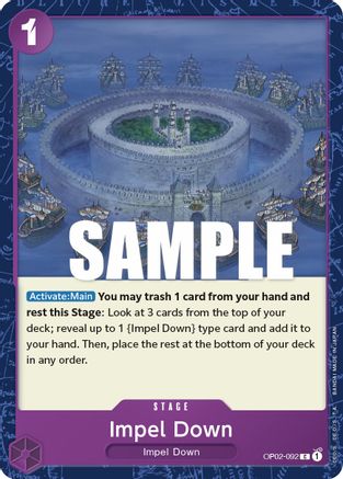 Impel Down (OP02-092) [Paramount War] One Piece Single Bandai