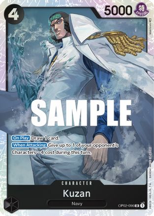 Kuzan (096) (OP02-096) [Paramount War] Foil One Piece Single Bandai