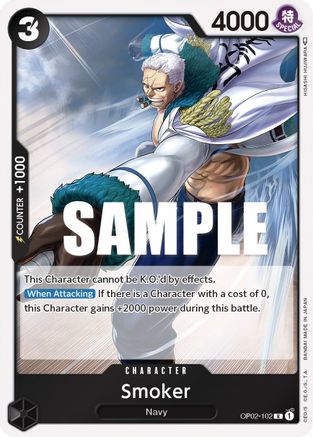 Smoker (102) (OP02-102) [Paramount War] Foil One Piece Single Bandai